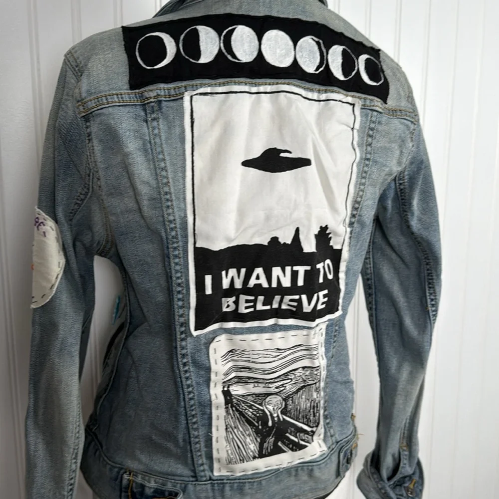 Denim patch jacket - Picture 9 of 16